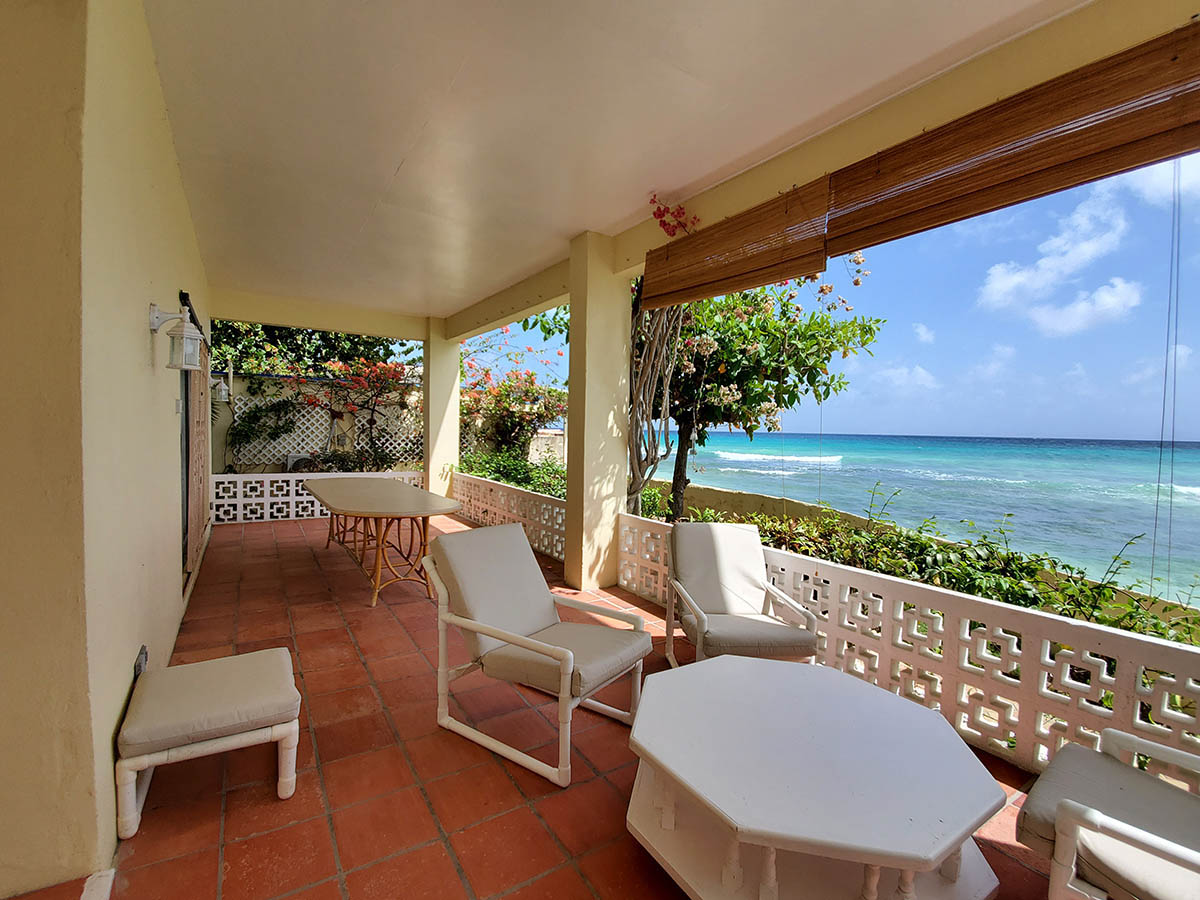 Oceanfront Patio View