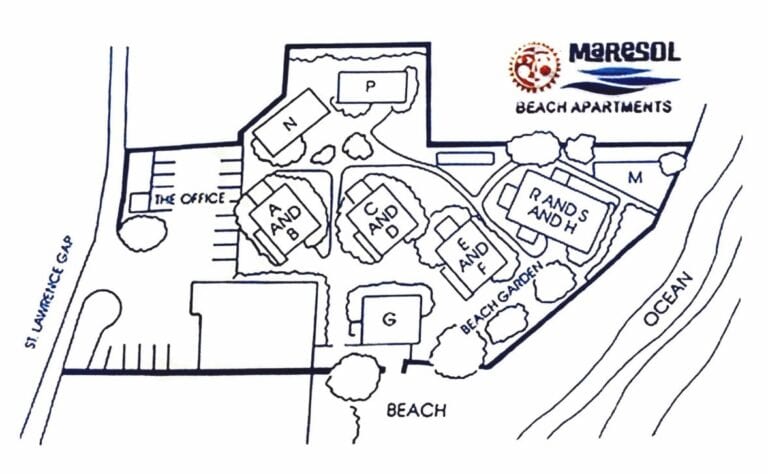 Layout of Apartments Map Drawing